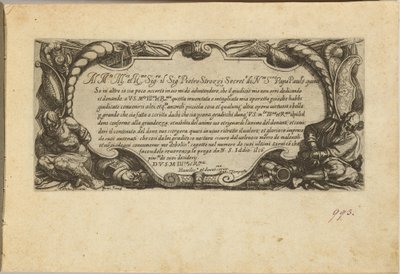 Frontispicio: Dedicación a Pietro Strozzi de Antonio Tempesta