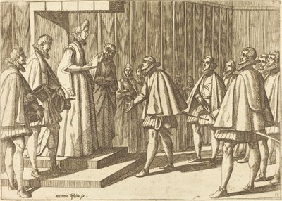 Príncipe Italiano ante Margarita de Austria de Antonio Tempesta