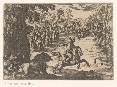 Caza de leones
Escenas de caza (parte 3) (título de la serie) de Antonio Tempesta