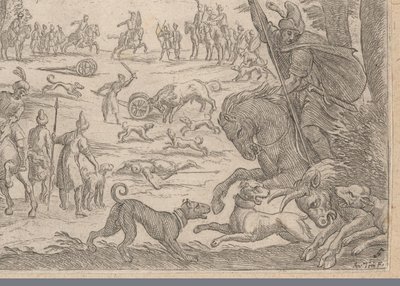Caza de toros salvajes Escenas de caza (parte 2) (título de la serie) Primo libro di caccie varie (título de la serie) de Antonio Tempesta