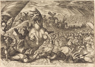 Josué ordenando detener el sol de Antonio Tempesta