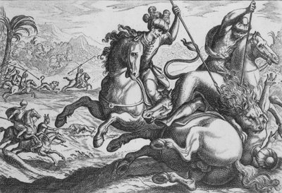Caza de leones, de 