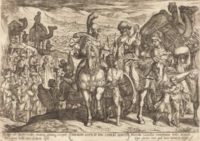 Lot y Su Familia Llamados a Casa por Abraham de Antonio Tempesta