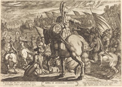 Moisés hace marchar al ejército hebreo contra los etíopes de Antonio Tempesta