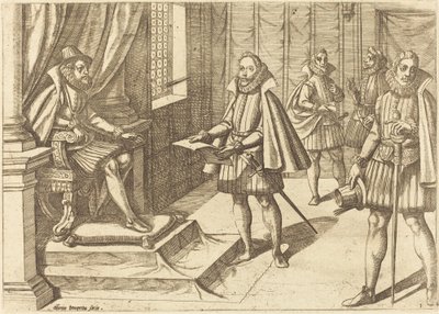 Felipe II de España en su Trono de Antonio Tempesta