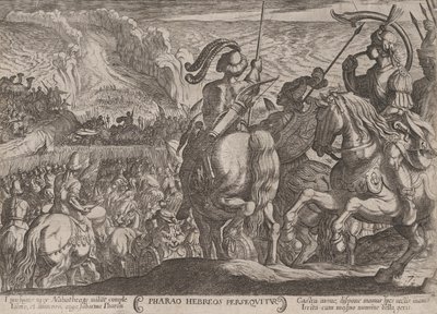 Placa 7: Los egipcios persiguiendo a los israelitas, de 