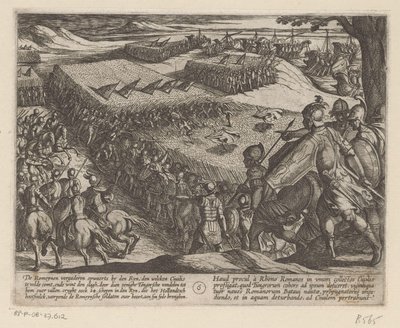 Romanos derrotados en el Rin Las guerras de Batavia contra los romanos (título de la serie) Batavorum cum Romanis Bellum (título de la serie) de Antonio Tempesta