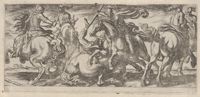Seis Jinetes en Combate, de Escenas de Batalla I de Antonio Tempesta