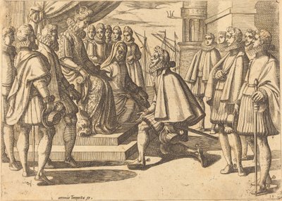 Duque Español ante Margarita de Austria de Antonio Tempesta