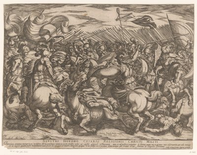 Batalla entre los griegos y las amazonas de Antonio Tempesta