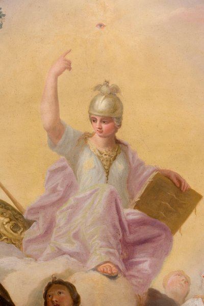Minerva, detalle de The Banqueting House de Antonio Verrio