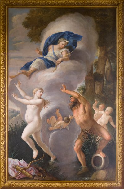 Mural del alzado norte que representa a Alfeo y Aretusa, La Casa de los Banquetes de Antonio Verrio