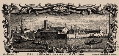 Isolario veneto, XII. Isola del Lazzaretto Vecchio, 1777 de Antonio Visentini