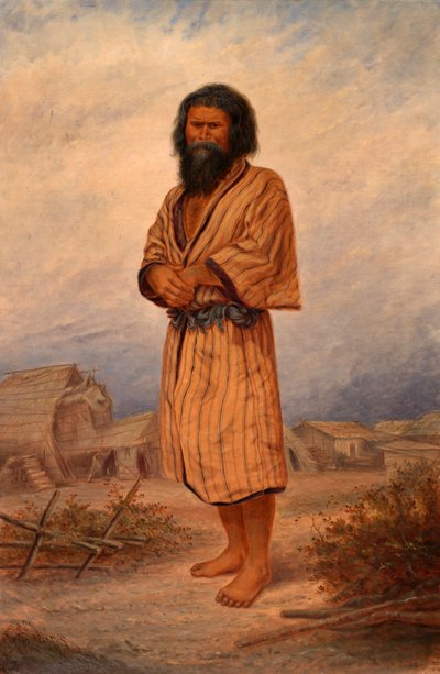 Hombre Aino, ca. 1893 de Antonio Zeno Shindler