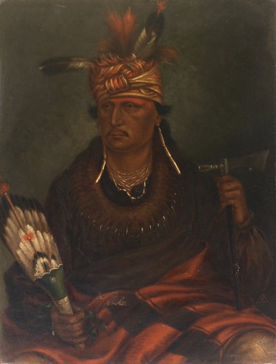 Chetan-woa-kutoa-mang El Halcón Que Caza Caminando, ca. 1887 de Antonio Zeno Shindler