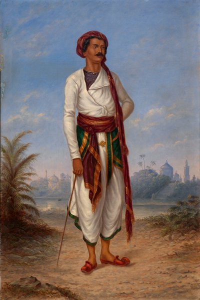 Hombre hindú, ca. 1893 de Antonio Zeno Shindler