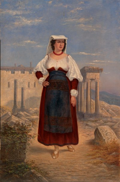 Mujer italiana, ca. 1890-1899 de Antonio Zeno Shindler