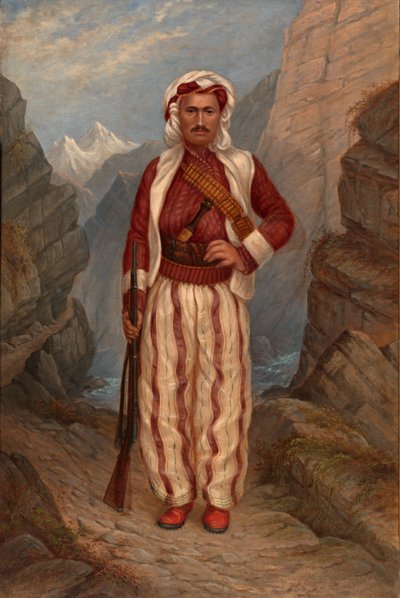 Hombre kurdo, ca. 1893 de Antonio Zeno Shindler