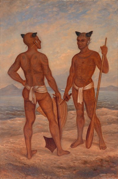 Hombres marquesanos, ca. 1893 de Antonio Zeno Shindler