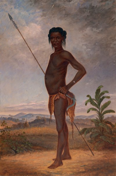 Hombre Niam-Niam, ca. 1893 de Antonio Zeno Shindler
