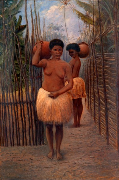 Mujeres papúas, ca. 1890-1899 de Antonio Zeno Shindler