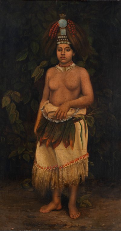 Mujer samoana, ca. 1885-1899 de Antonio Zeno Shindler