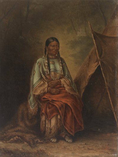 Esposa de Spotted Tail, ca. 1887 de Antonio Zeno Shindler