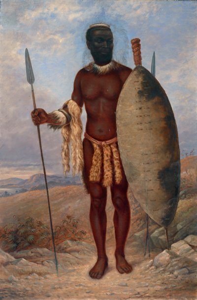 Hombre zulú, ca. 1893 de Antonio Zeno Shindler