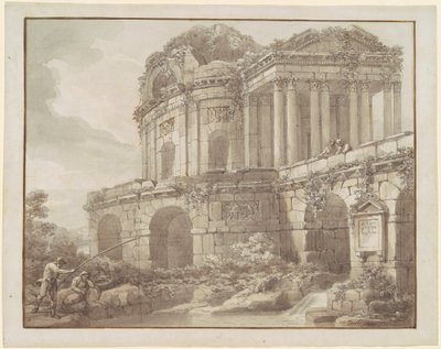 Una ruina romana de Antonio Zucchi