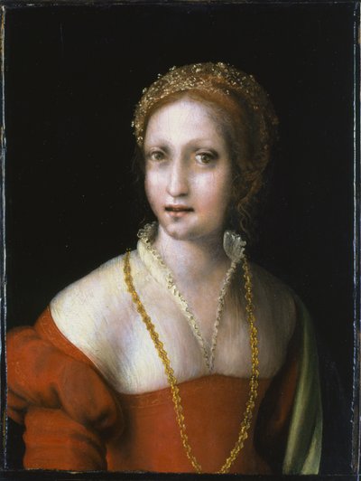 Italiano: Retrato de una joven Retrato de una joven de Antonio da Correggio