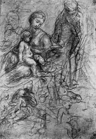 Bocetos para una Sagrada Familia, por Allegri Da Correggio, 1913 de Antonio da Correggio