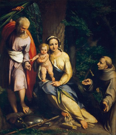 El descanso en la huida a Egipto de Antonio da Correggio