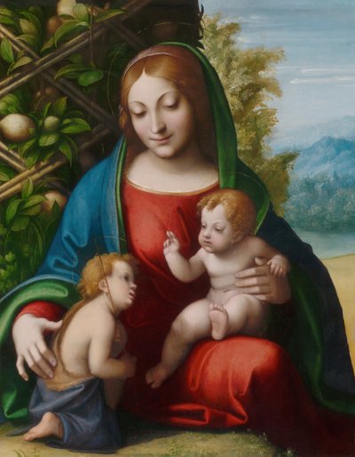 La Virgen y el Niño con el joven San Juan Bautista de Antonio da Correggio