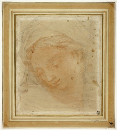 Cabeza de mujer de Antonio da Correggio
