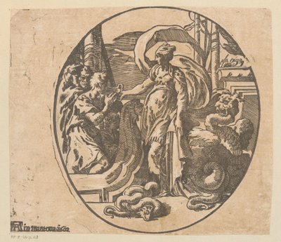 Odiseo en la isla de Circe de Antonio da Trento (possibly)