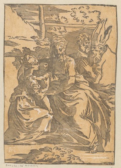 Mujer santa recibe al niño Cristo de Antonio da Trento (possibly)