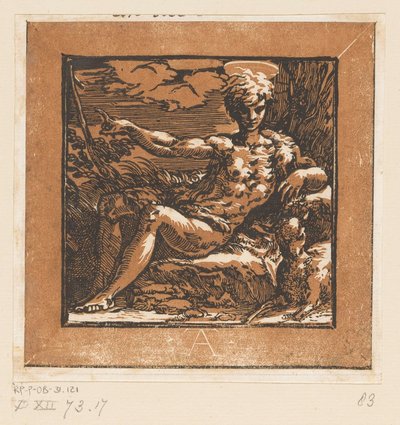 Juan el Bautista en el desierto de Antonio da Trento