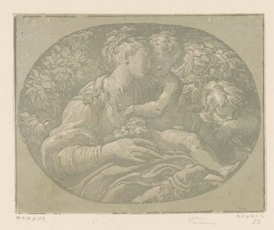 María con el Niño y Juan el Bautista María con la rosa de Antonio da Trento