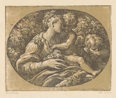 María con el Niño y Juan el Bautista María con la rosa de Antonio da Trento