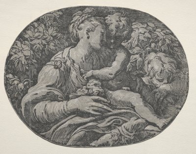 Virgen y Niño con San Juan de Antonio da Trento