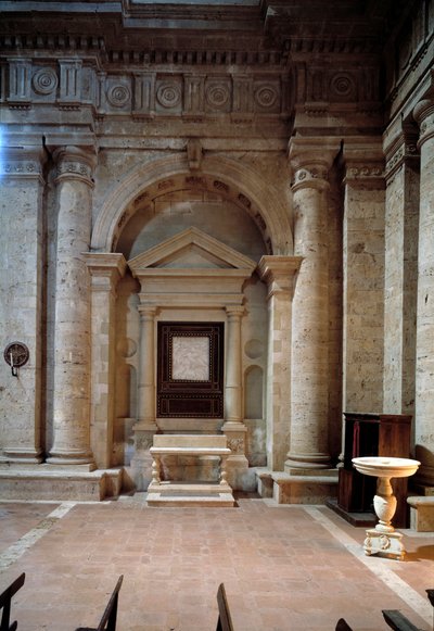 Vista interior de la iglesia de San Biagio de Antonio da the elder Sangallo