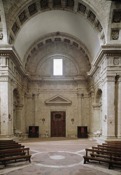Vista interior de la iglesia de San Biagio de Antonio da the elder Sangallo