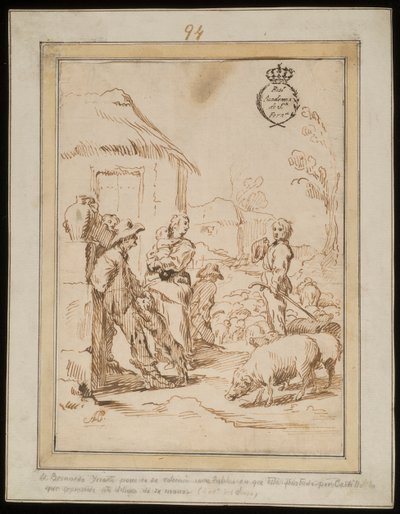 Escena de pastores de Antonio del Castillo y Saavedra