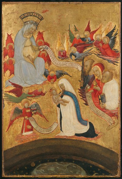Santa Francesca Romana sosteniendo al Niño Jesús, ca. 1445 de Antonio del Massaro da Viterbo