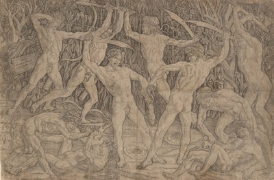 Batalla de los hombres desnudos, ca. 1470-90 de Antonio Pollaiuolo