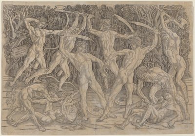 Batalla de los Desnudos de Antonio Pollaiuolo