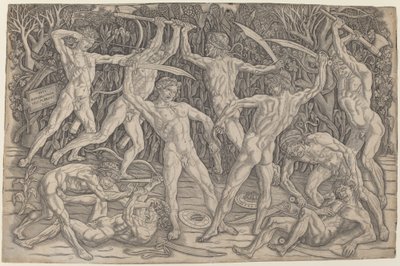 Batalla de los Desnudos de Antonio Pollaiuolo