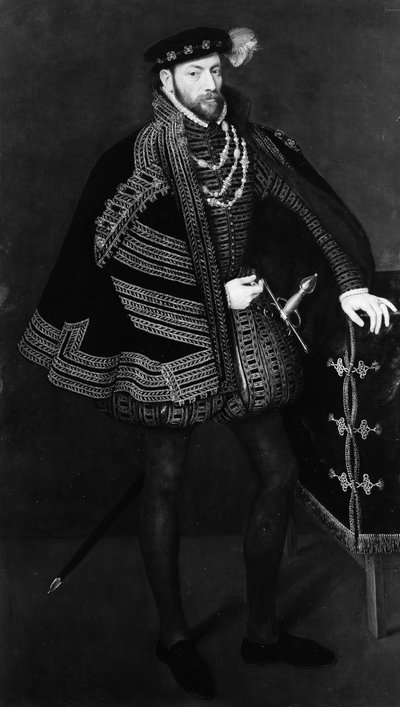 Retrato de un hombre, posiblemente Ottavio Farnese, duque de Parma y Piacenza de Antonis Mor