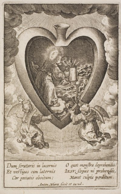 Cor Jesu amanti sacrum de Antonius Wierix