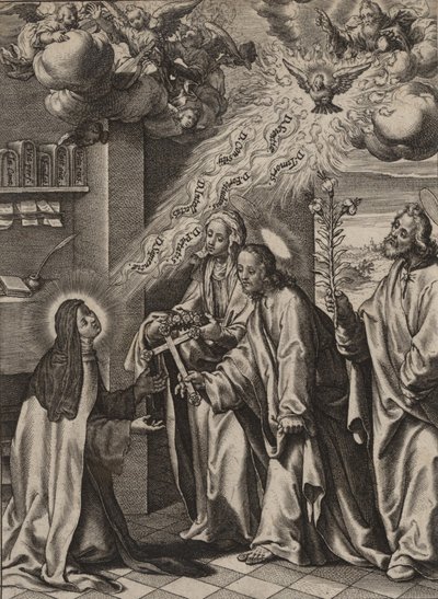 La visión de Santa Teresa de Antonius Wierix